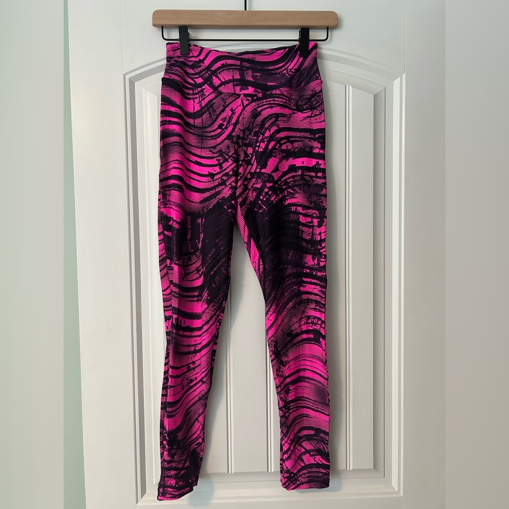 Pink and Black Patterned Leggings